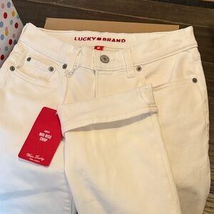 Lucky Brand Women's High Rise White Jeans